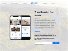Tablet Screenshot of pearsports.com